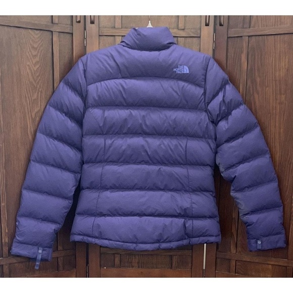 The North Face Womens Small Purple Nuptse 700 Down Puffer Jacket Vintage Warm - Picture 6 of 11